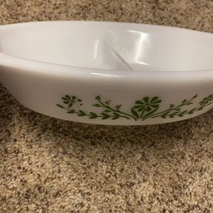 Vintage Glasbake Divided Bakeware